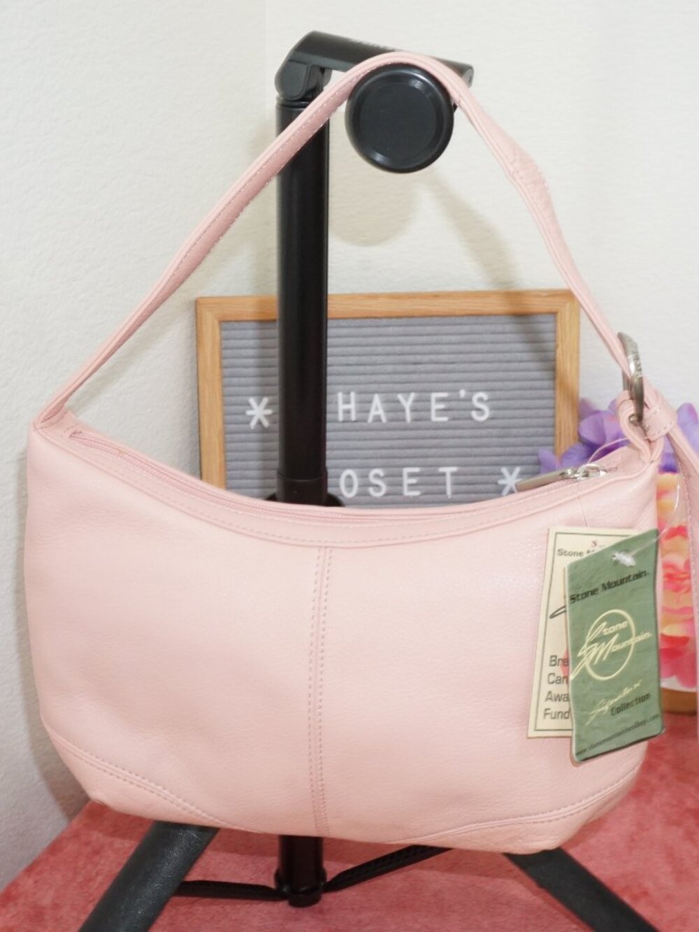 🔹️FINAL SALE🔹️ Stone mountain Genuine Leather Handbag